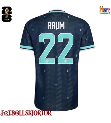 Tyskland David Raum #22 Bortatröja VM 2026 Kortärmad